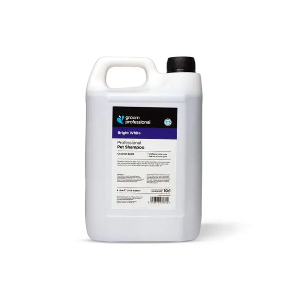 Groom Professional BRIGHT WHITE Shampoo - 4 litres