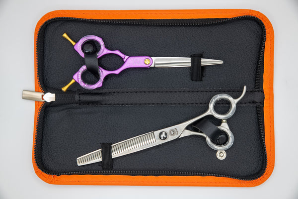 Love S&B 6" Asian Fusion and 7" Fluffer 2 Piece Scissor Set, Right-Handed