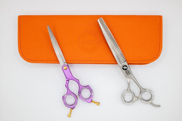Love S&B 6" Asian Fusion and 7" Fluffer 2 Piece Scissor Set, Right-Handed