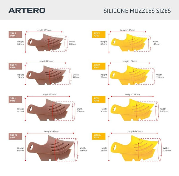 Artero DONALD Silicone Muzzles - Coffee
