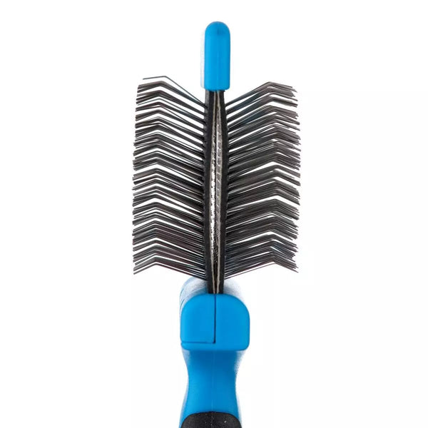 Groom Professional Double Sided Flexible Slicker Brush - Firm