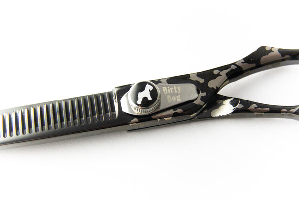 Dirty Dog DDB7040 7" 40 Tooth Thinner Scissor, Black
