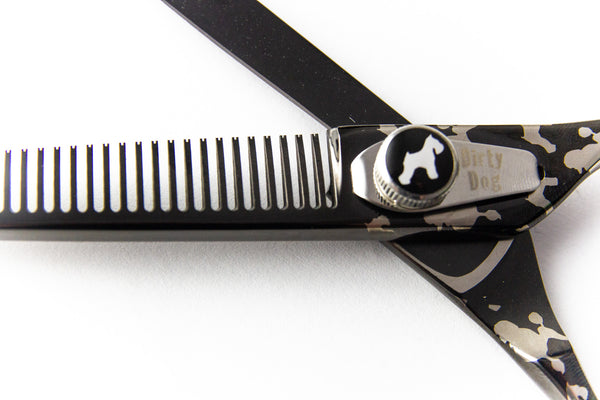 Dirty Dog DDB7040 7" 40 Tooth Thinner Scissor, Black