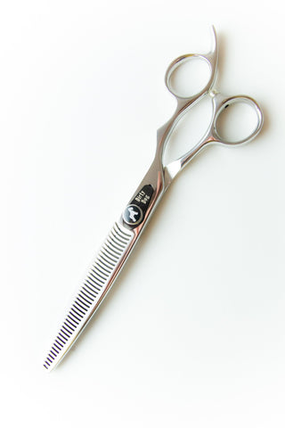 Dirty Dog DDS7040D 7" 40 Double Tooth Thinner Scissor, Silver