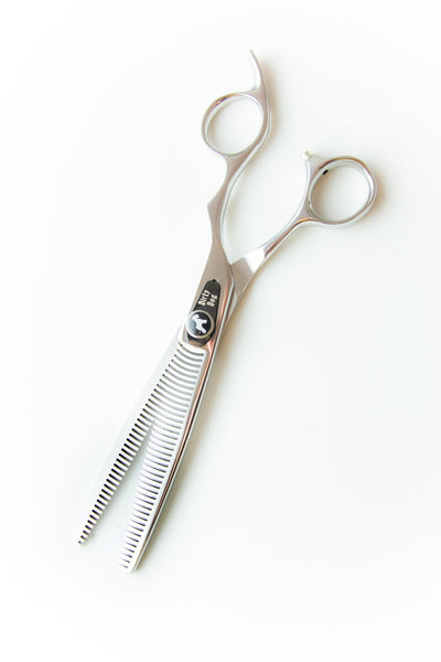 Dirty Dog DDS7040D 7" 40 Double Tooth Thinner Scissor, Silver