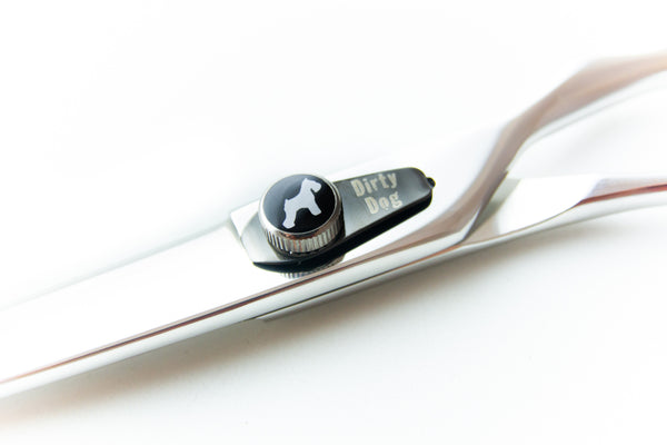 Dirty Dog Straight Scissors, Silver
