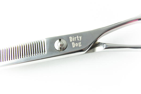 Dirty Dog DDXC75K66 7.5" 66 Tooth Curved Thinner Scissor, Silver
