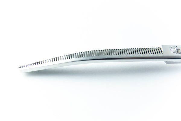 Dirty Dog DDXC75K66 7.5" 66 Tooth Curved Thinner Scissor, Silver