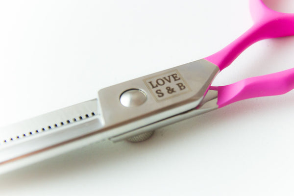 Love S&B LP7555 7.5" 55 Tooth Thinner, Pink